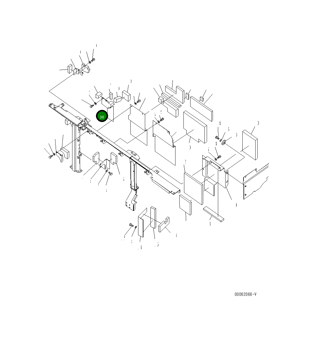 Крышка 21M-54-22371  Komatsu