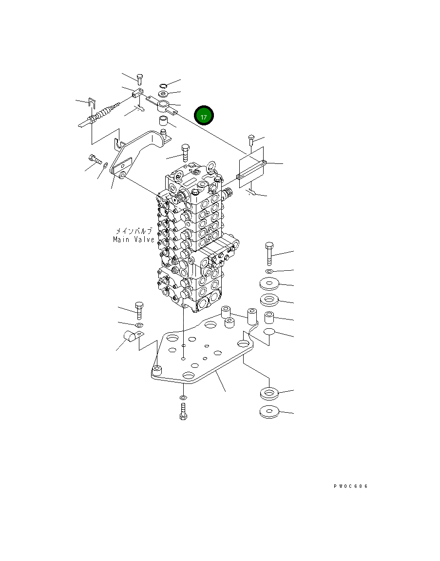 Рычаг 20U-60-42240 Komatsu