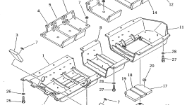 Лист 145-54-57570 Komatsu