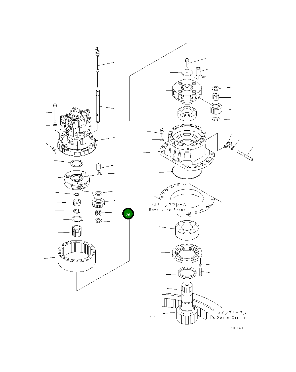 Подшипник 20Y-26-21280 Komatsu