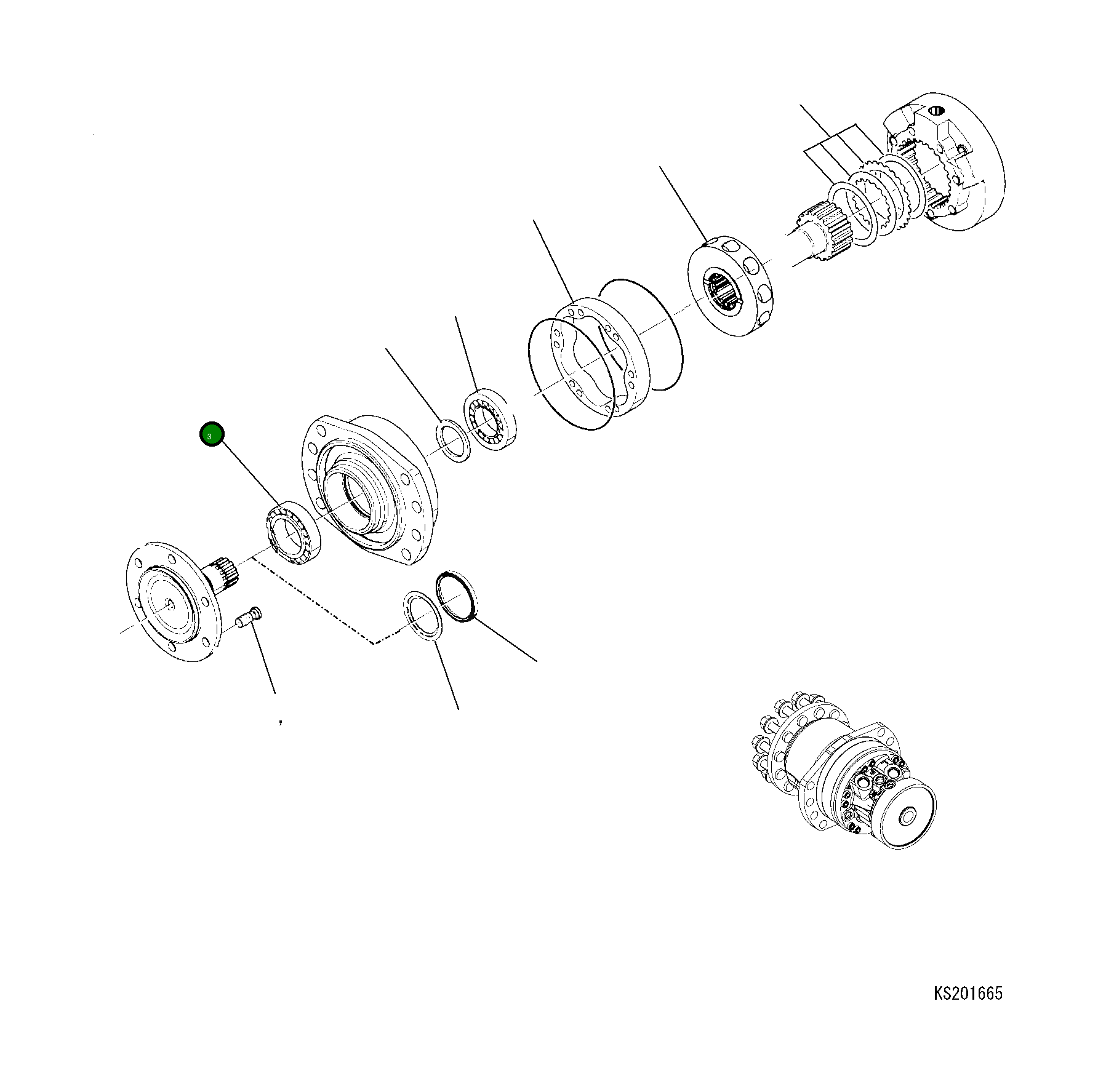 Подшипник 22B-914-K970  Komatsu