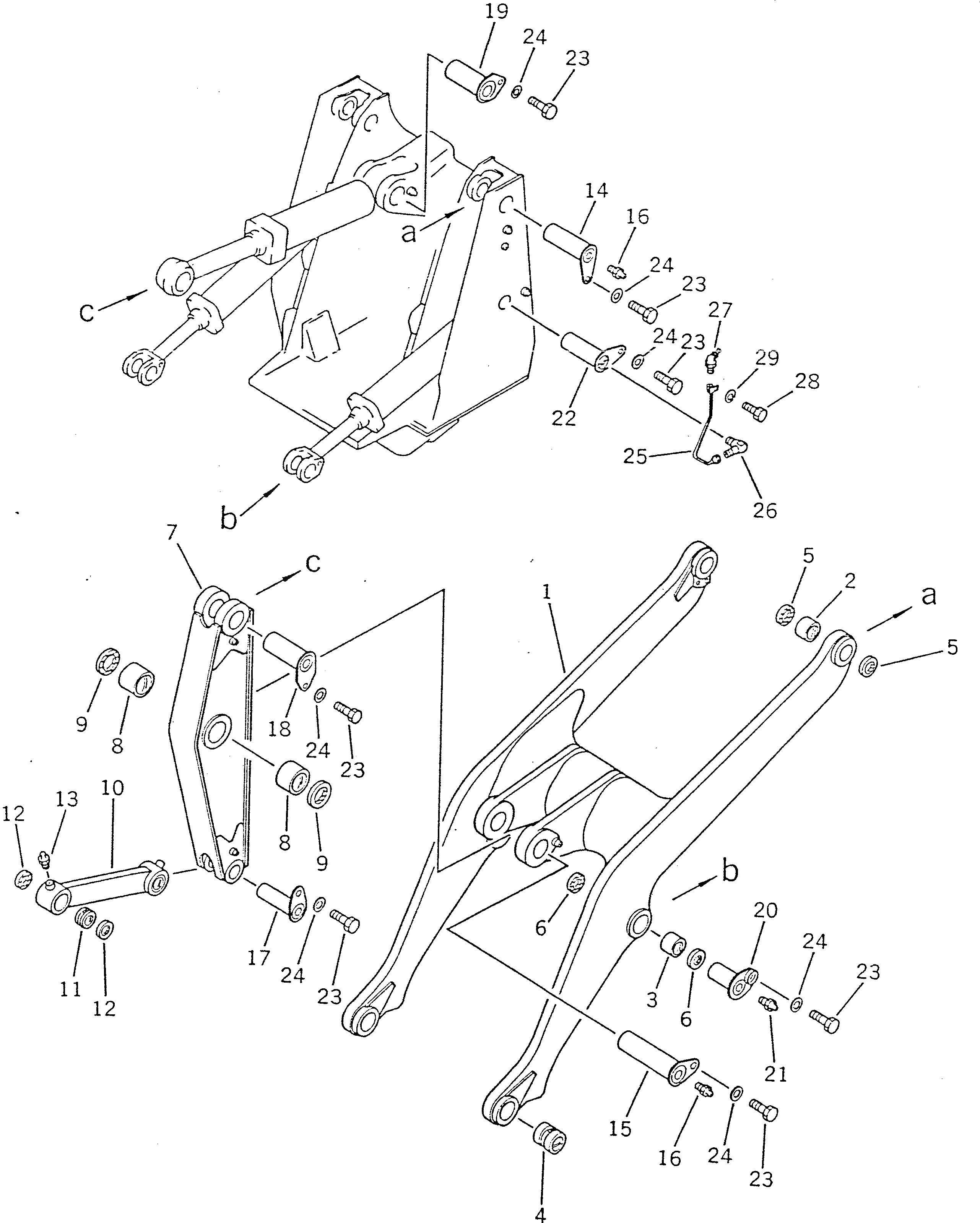 Рычаг 142-70-11164 Komatsu