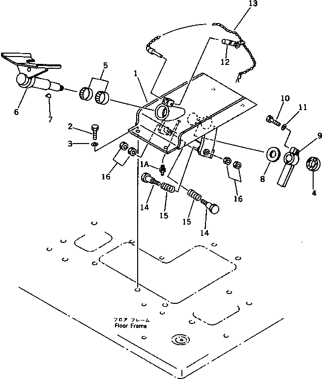 Рычаг 202-966-2130 Komatsu