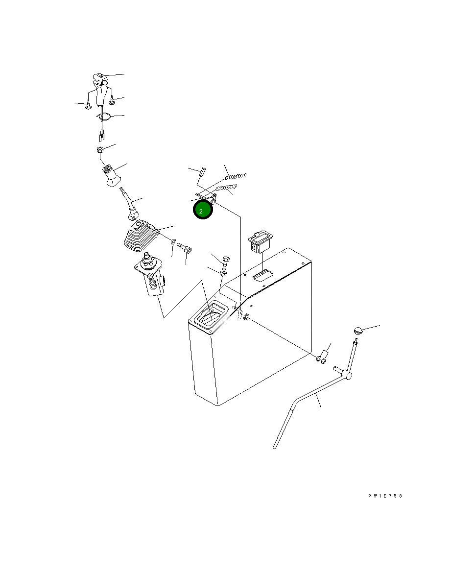 Рычаг 21T-43-67570 Komatsu