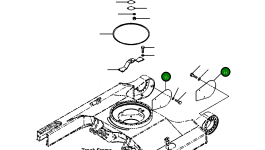 Крышка 22P-30-11130 Komatsu
