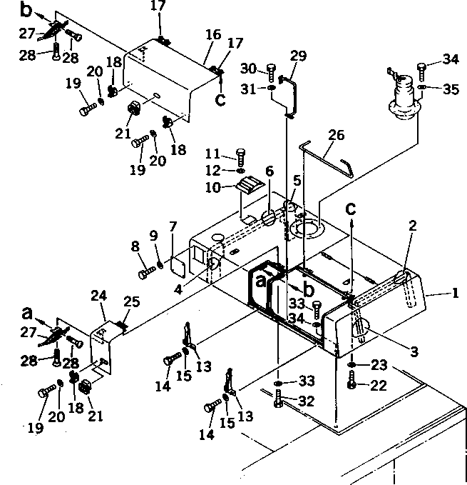 Крышка 21N-54-13520 Komatsu