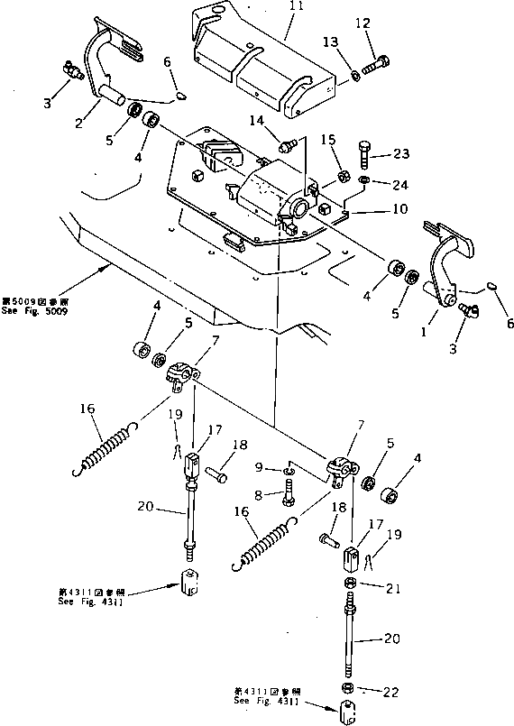 Крышка 154-43-41120 Komatsu