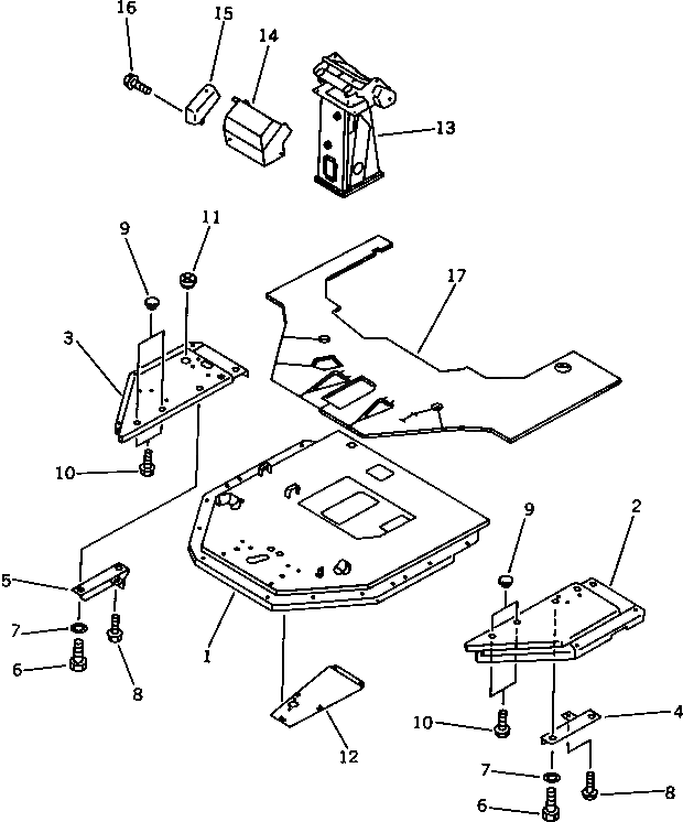 Крышка 423-944-1331  Komatsu