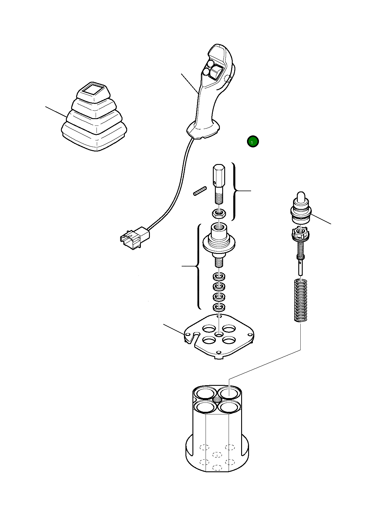 Рычаг RE08201484 Komatsu
