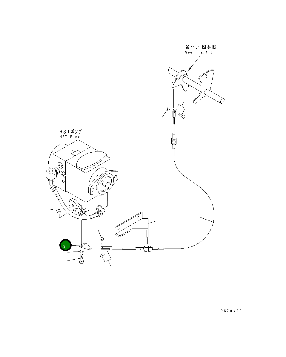 Рычаг 258-30-35210 Komatsu