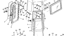 Крышка 195-Z11-1590 Komatsu