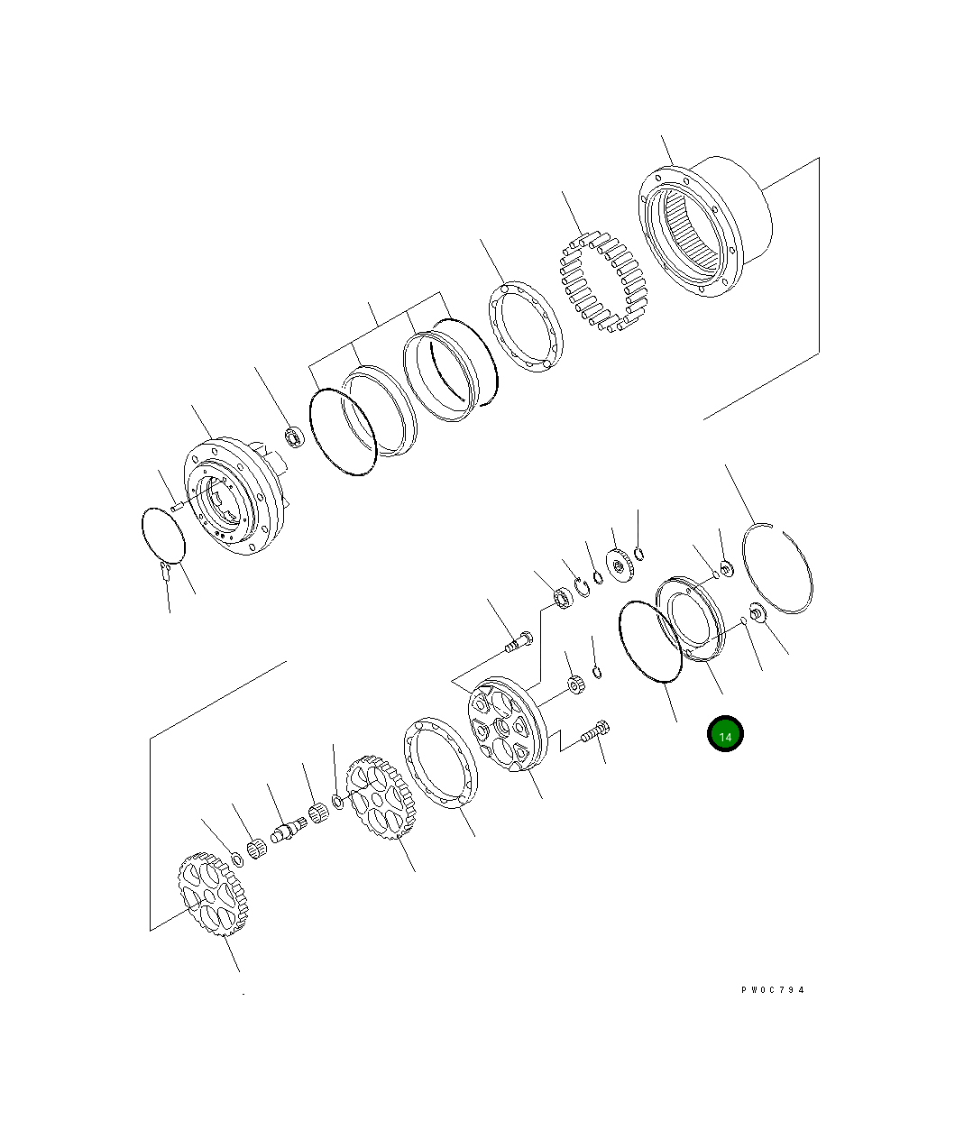 Крышка TZ410D1008-01 Komatsu