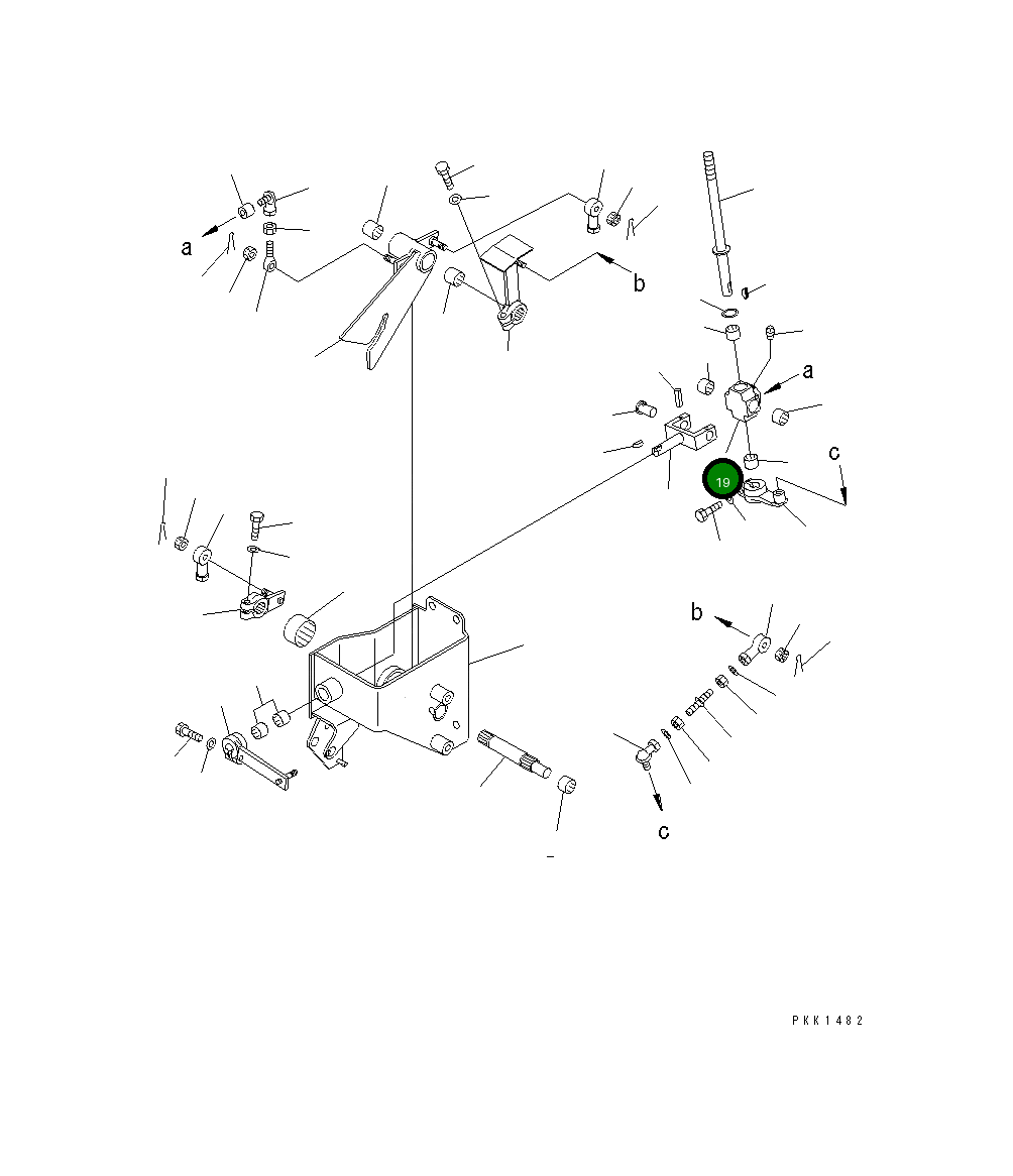 Рычаг 17A-43-25151 Komatsu