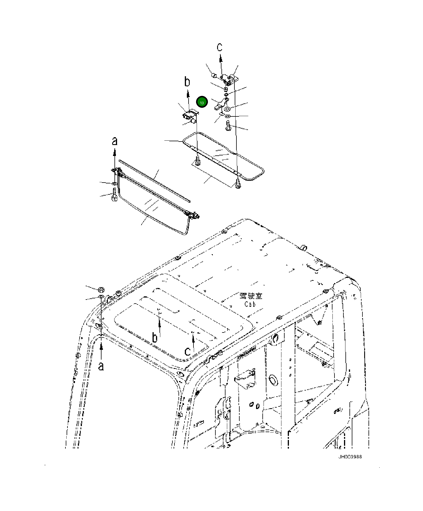 Рычаг 20Y-54-52961 Komatsu