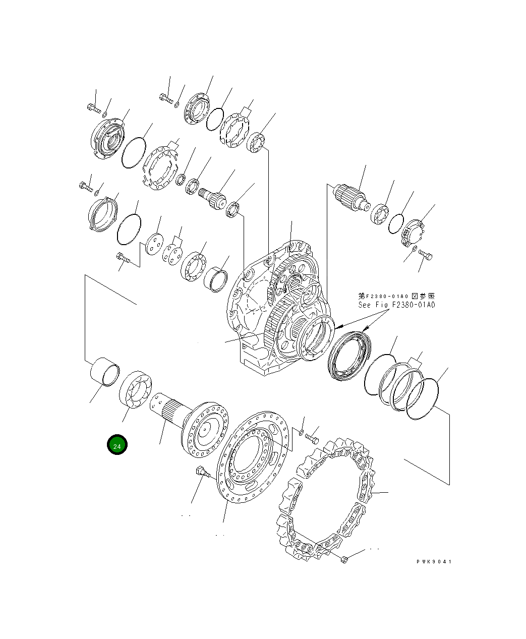 Подшипник 134-27-61290 Komatsu