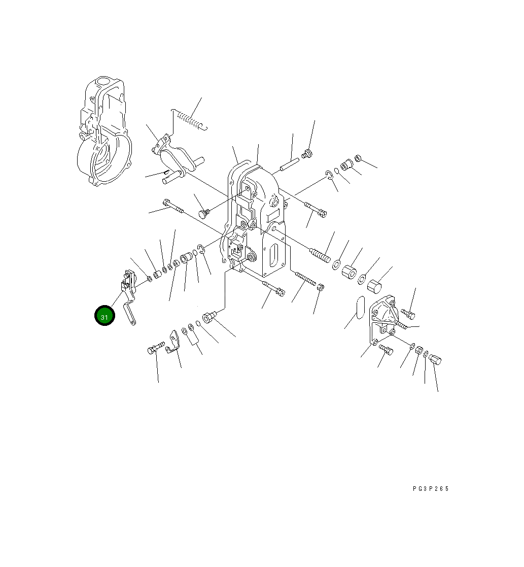 Рычаг DK154343-2220 Komatsu
