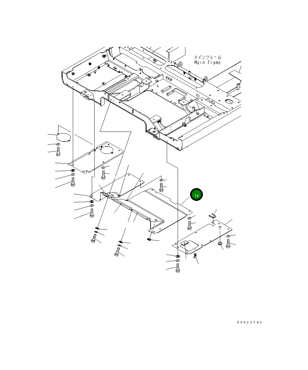 Крышка 8260-54-2420  Komatsu