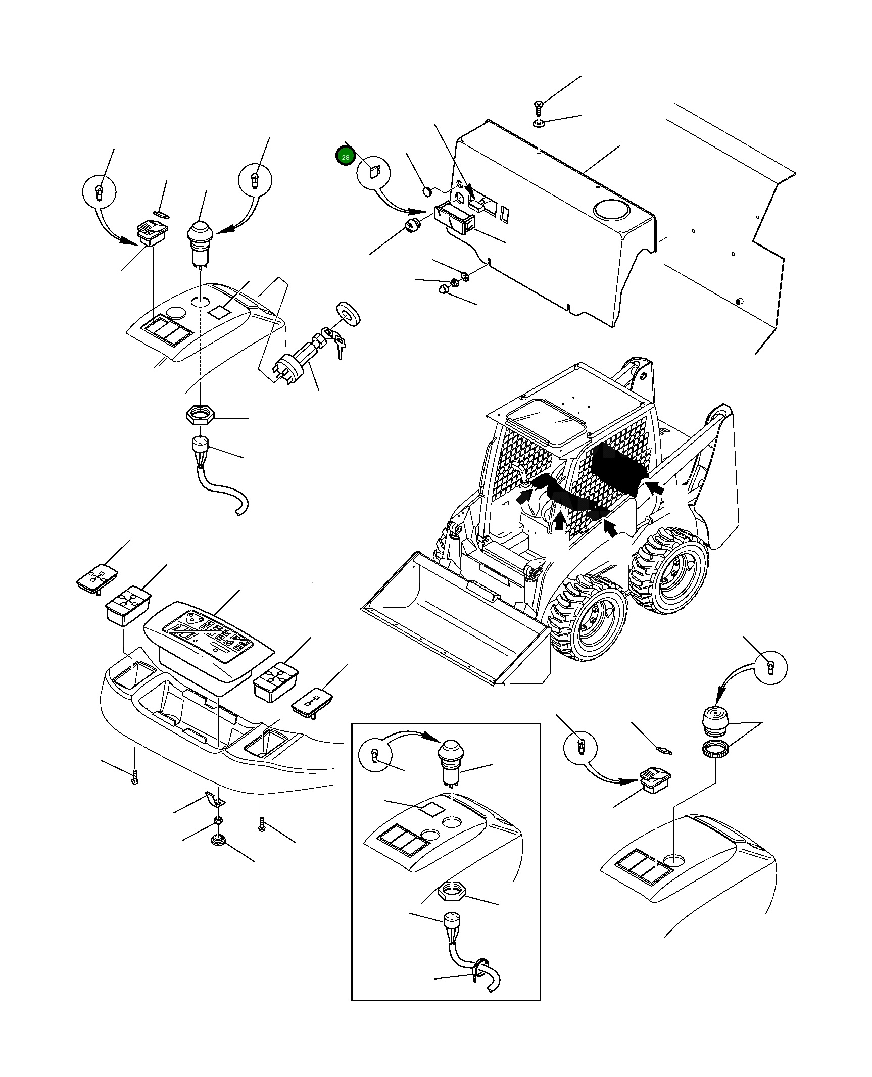 Предохранитель 30A 885091009 Komatsu