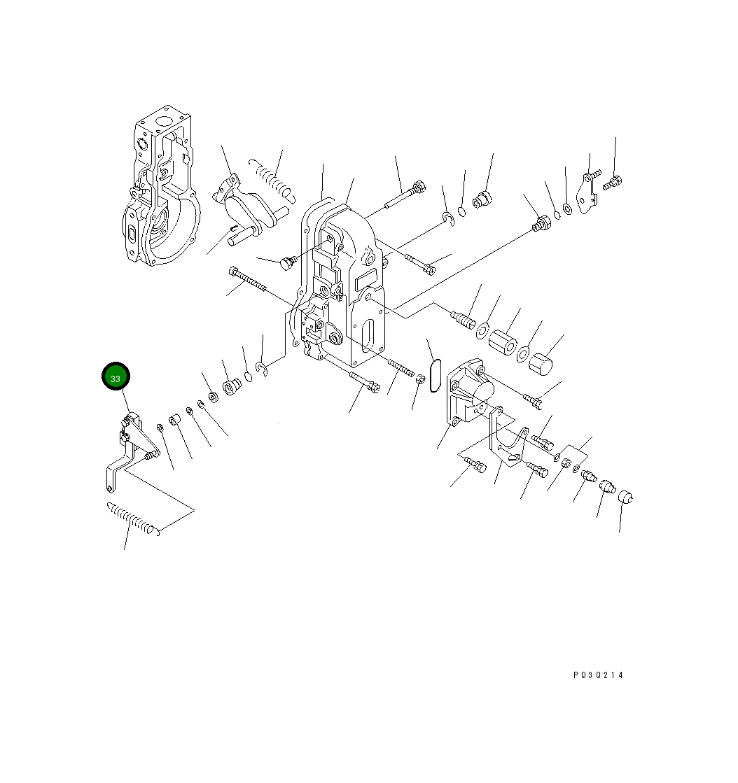 Рычаг DK154395-8920 Komatsu