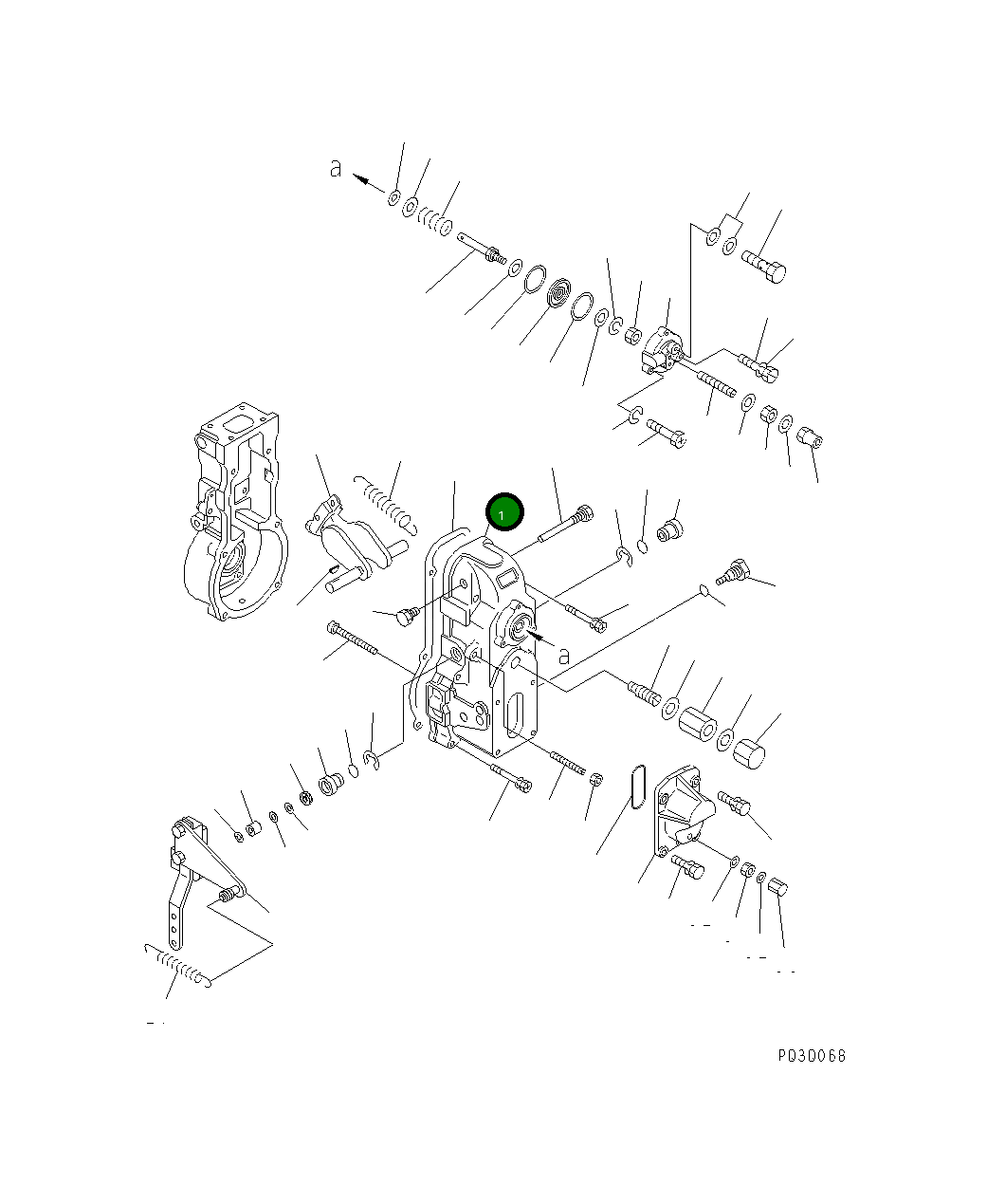 Крышка DK154022-7720  Komatsu