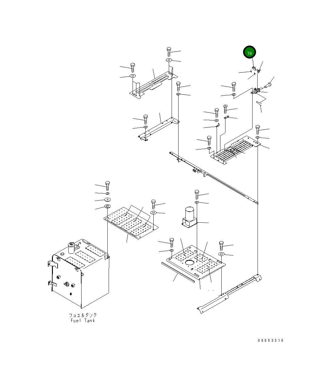 Рычаг 21K-54-26341 Komatsu