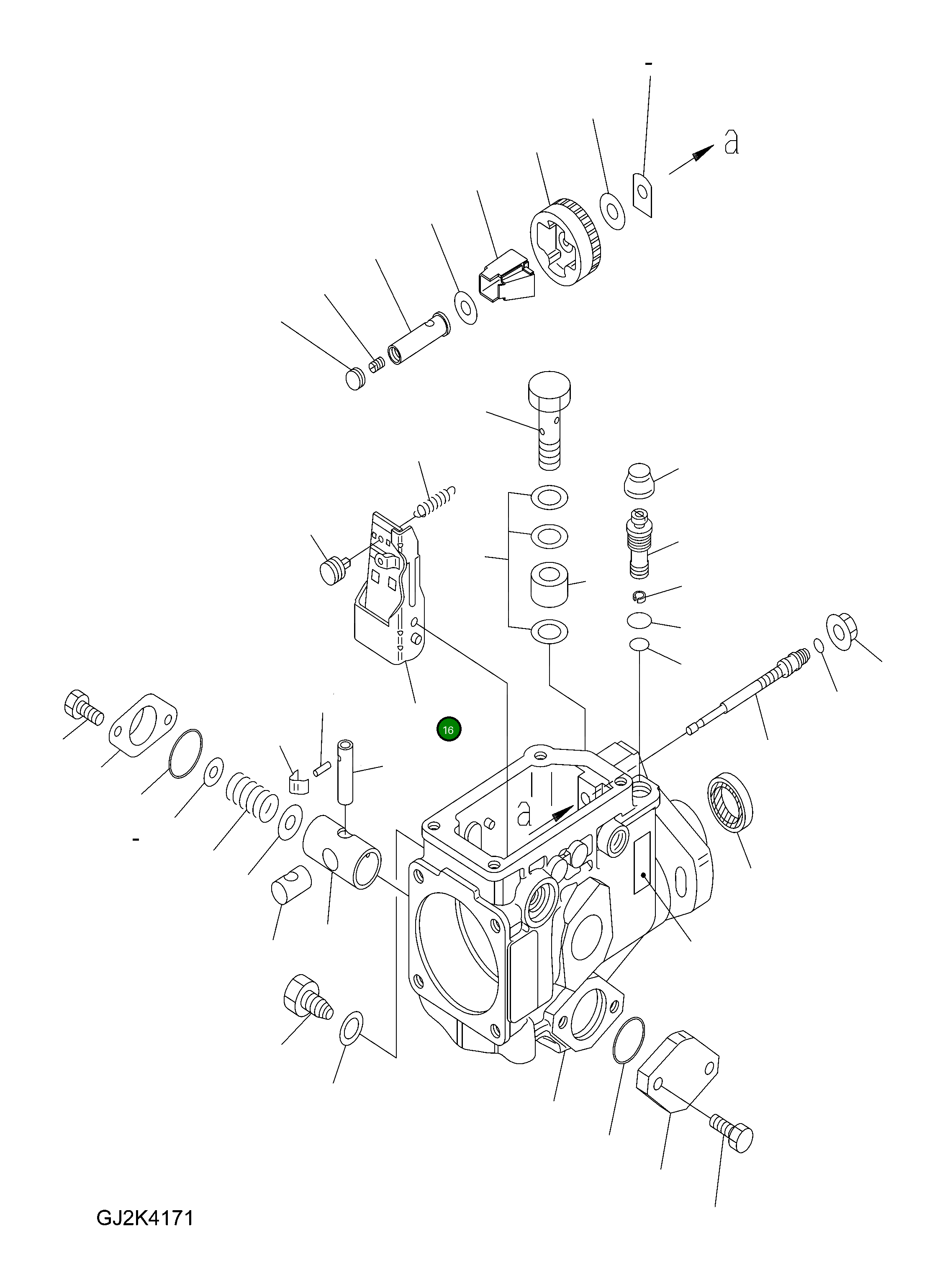 Рычаг DK146891-0320 Komatsu