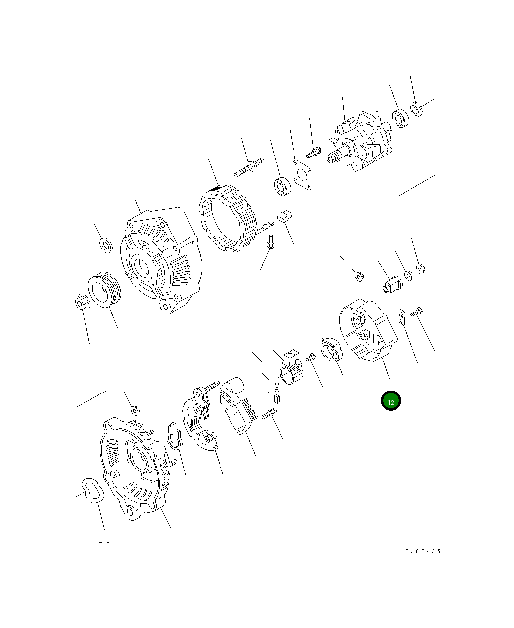 Крышка ND021551-2480 Komatsu