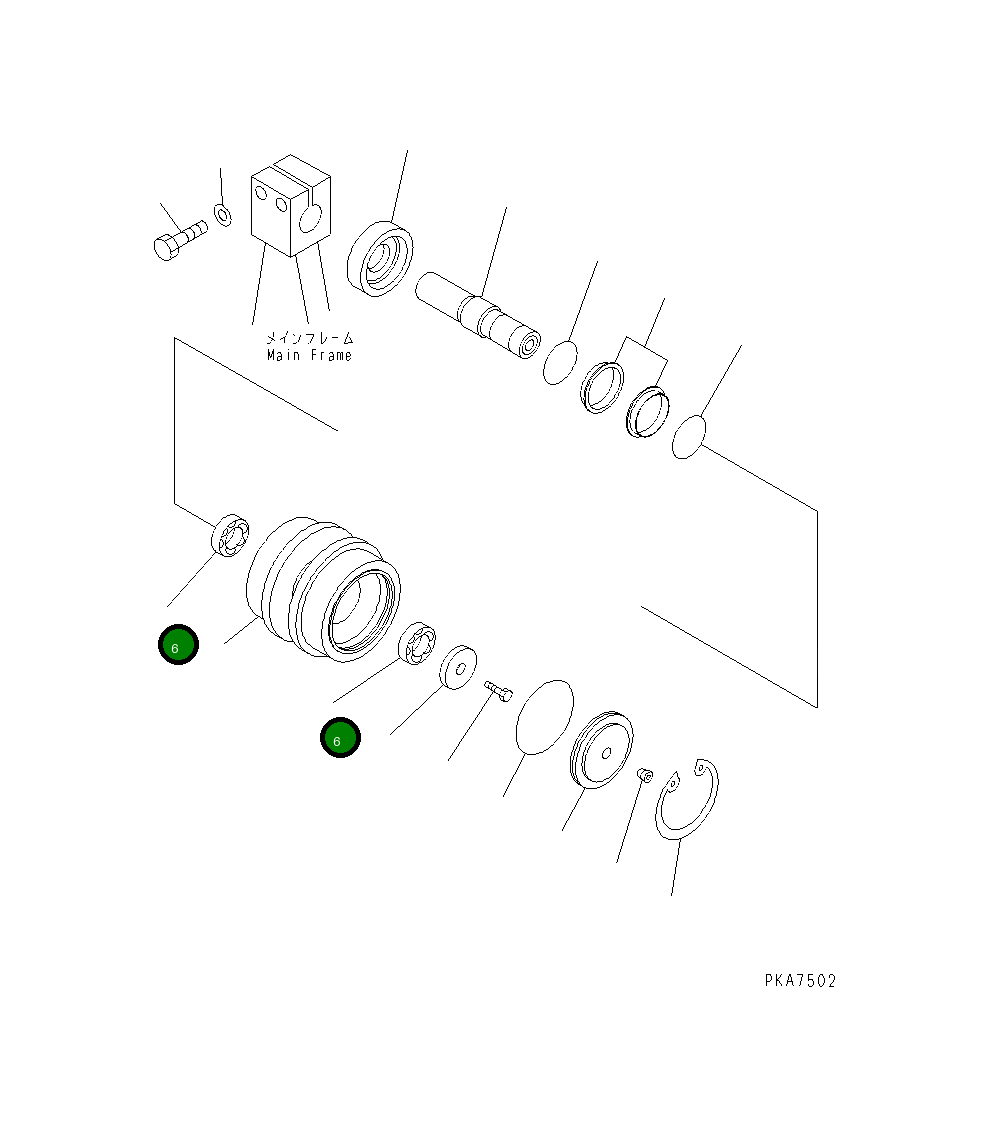 Подшипник 06002-32008 Komatsu