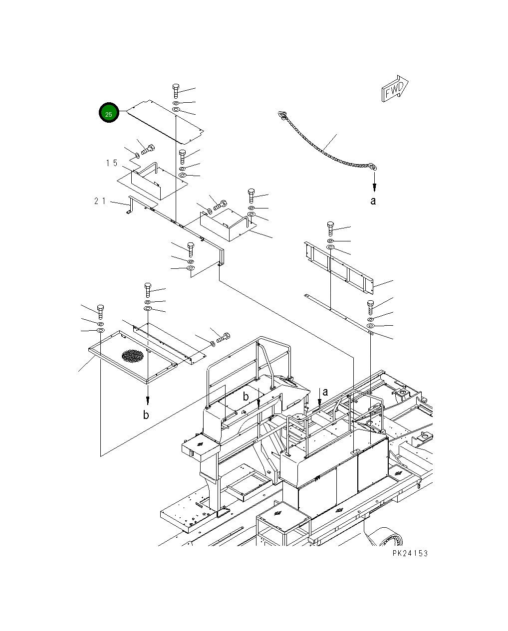 Крышка 8248-54-1890  Komatsu