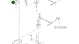 Рычаг 104-43-38850 Komatsu