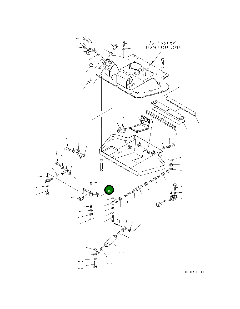Рычаг 198-43-61621 Komatsu