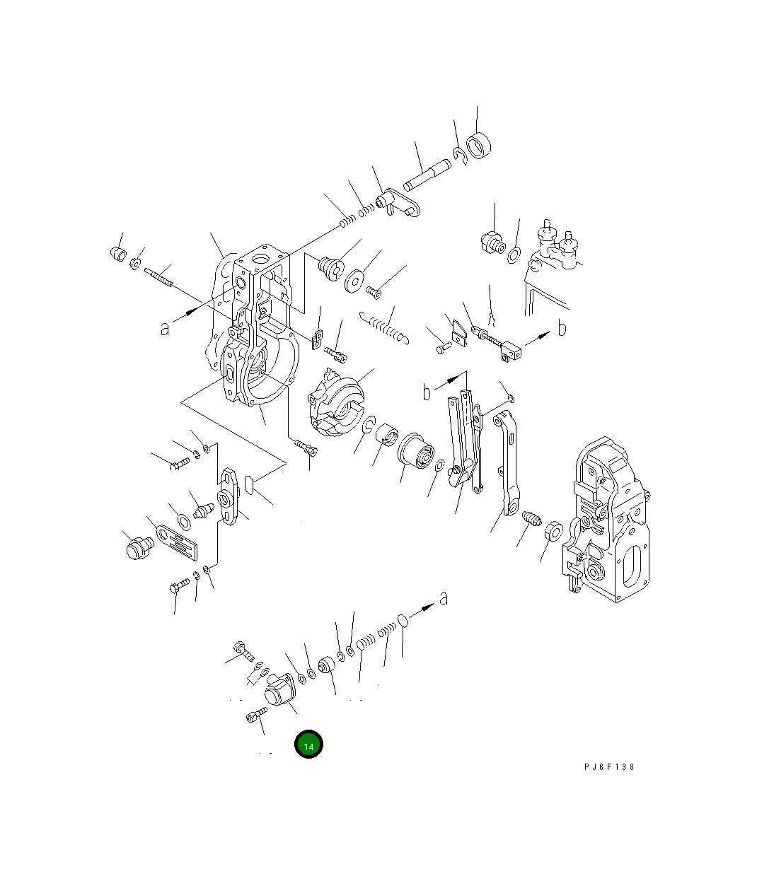 Крышка DK154620-1600  Komatsu