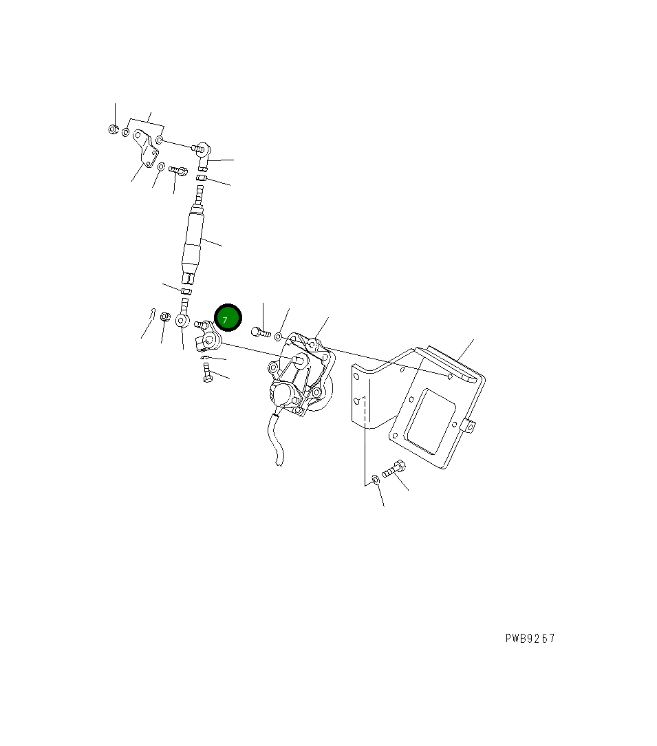 Рычаг 207-43-68120 Komatsu