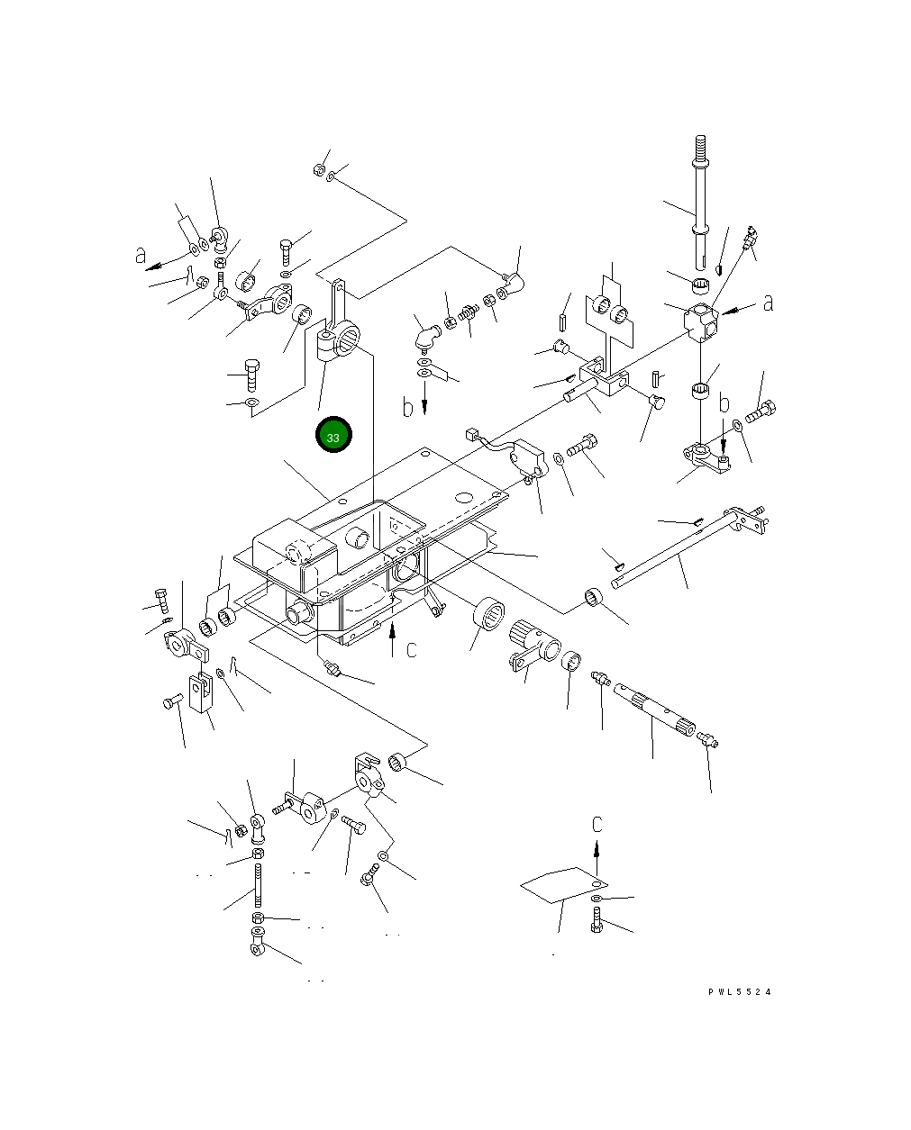 Рычаг 17A-43-25750 Komatsu