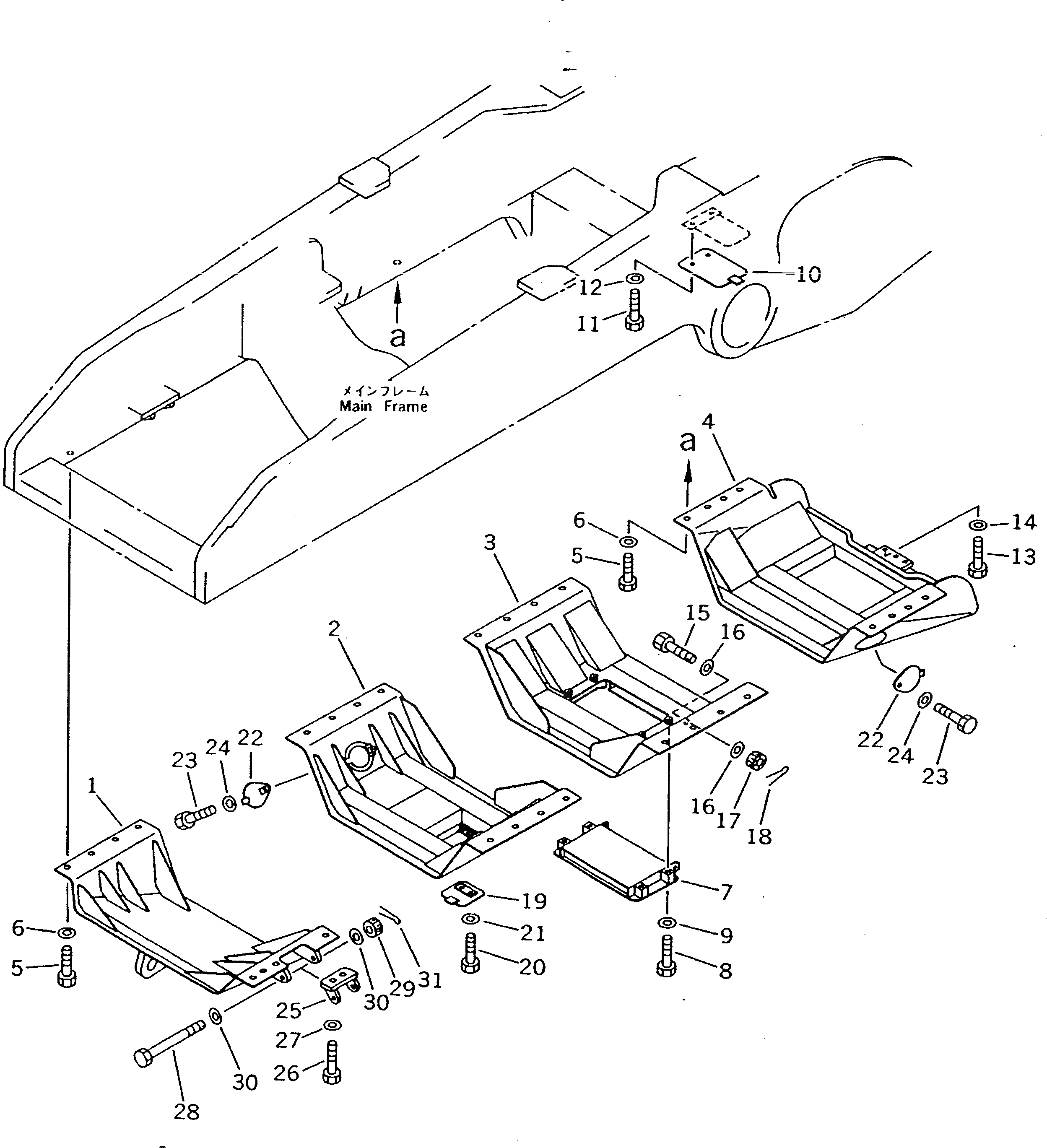 Крышка 198-54-45730 Komatsu