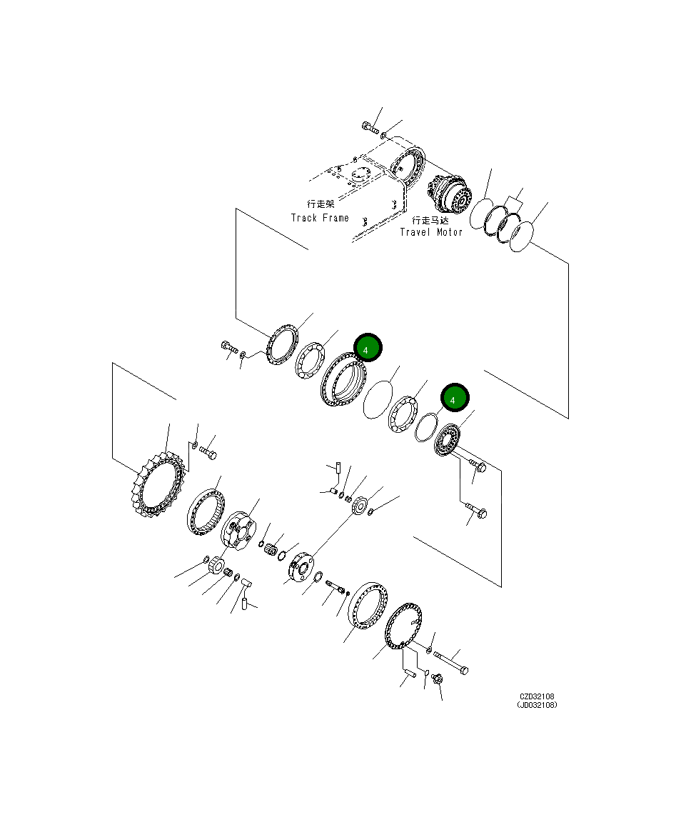 Подшипник 208-27-62110 Komatsu