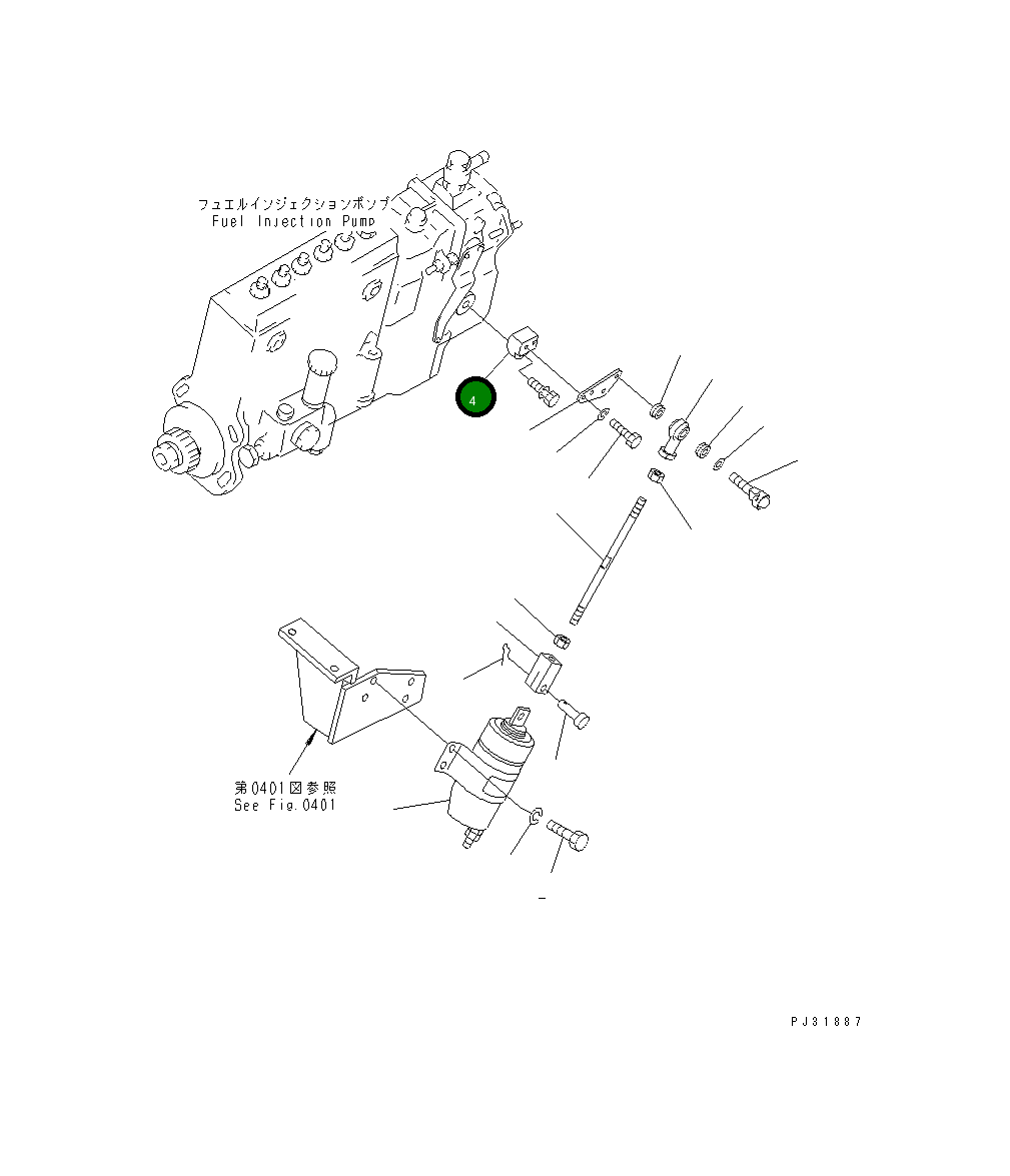 Рычаг 6162-73-8760  Komatsu