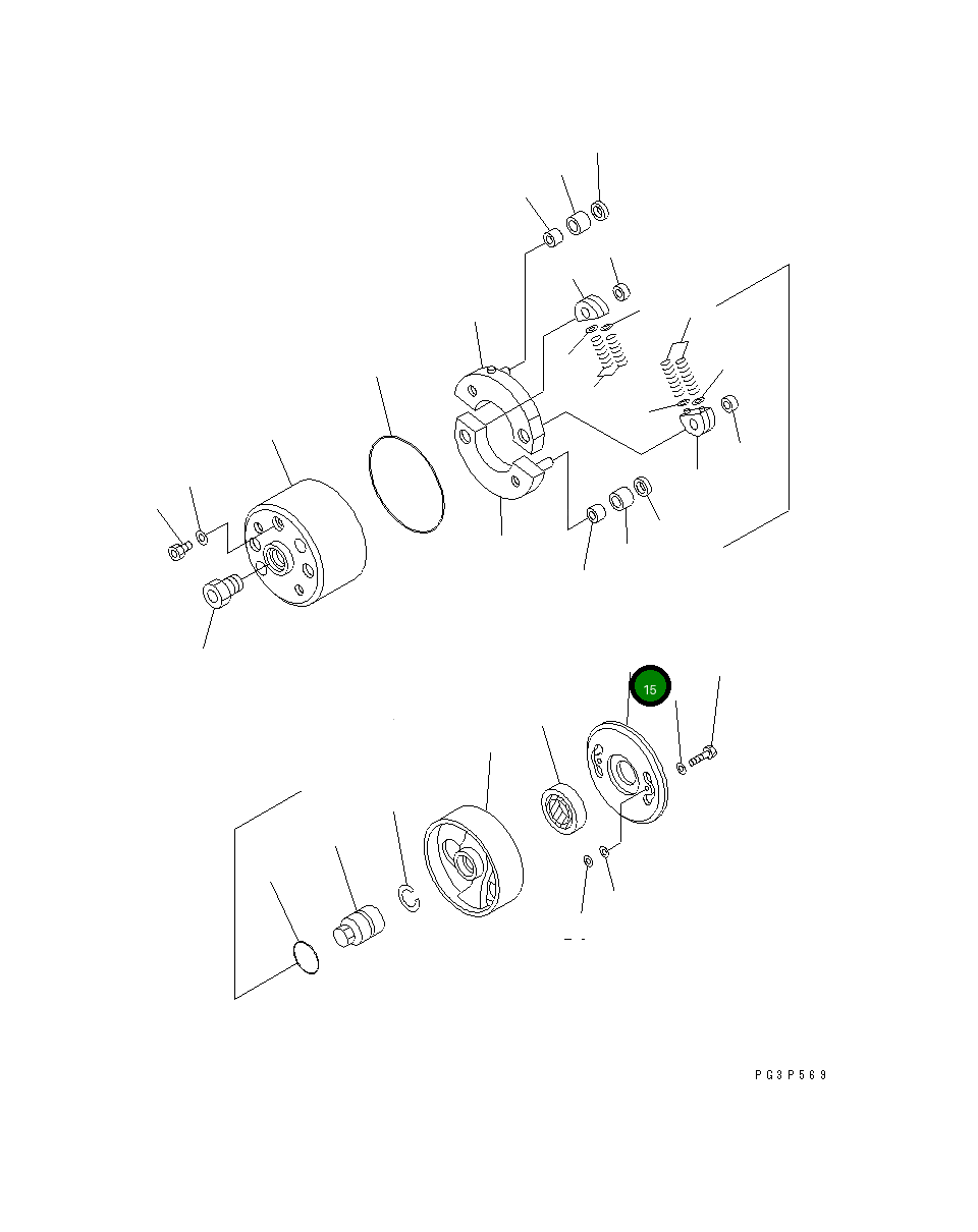 Крышка DK156308-0600 Komatsu