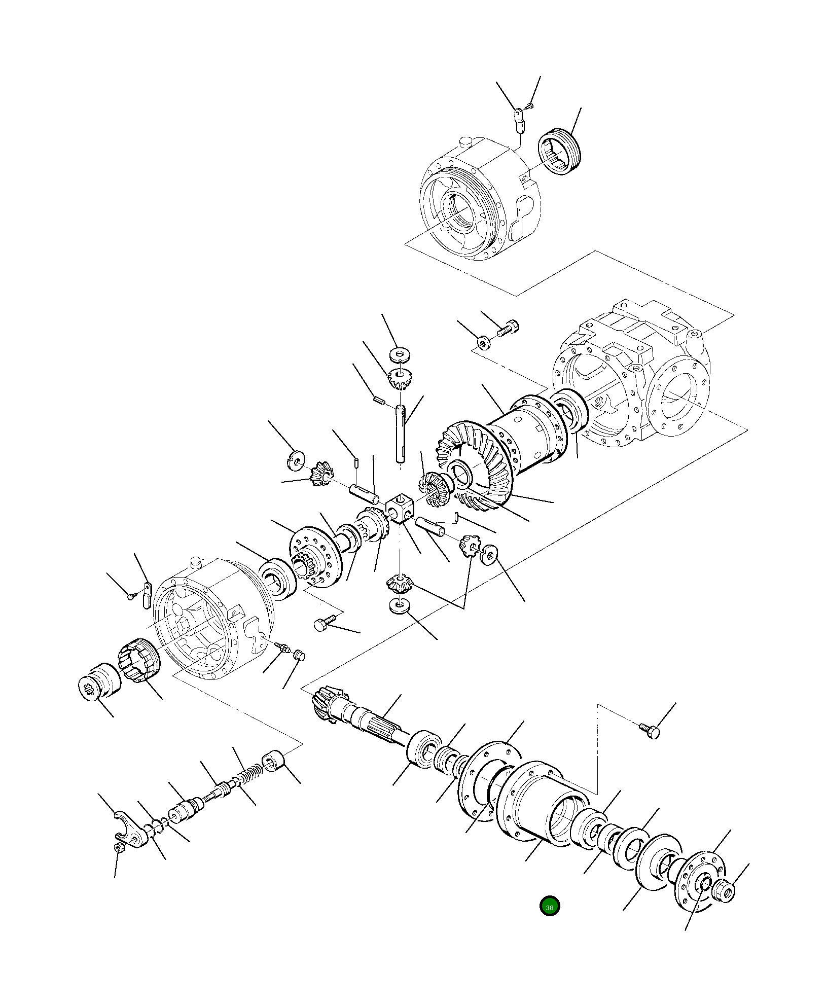 Крышка HU1701005 Komatsu