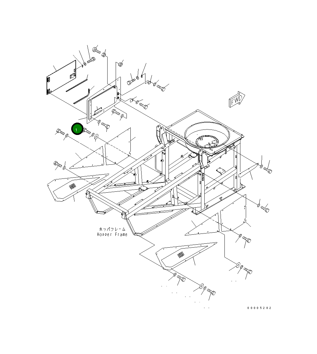 Крышка 8255-54-4562  Komatsu