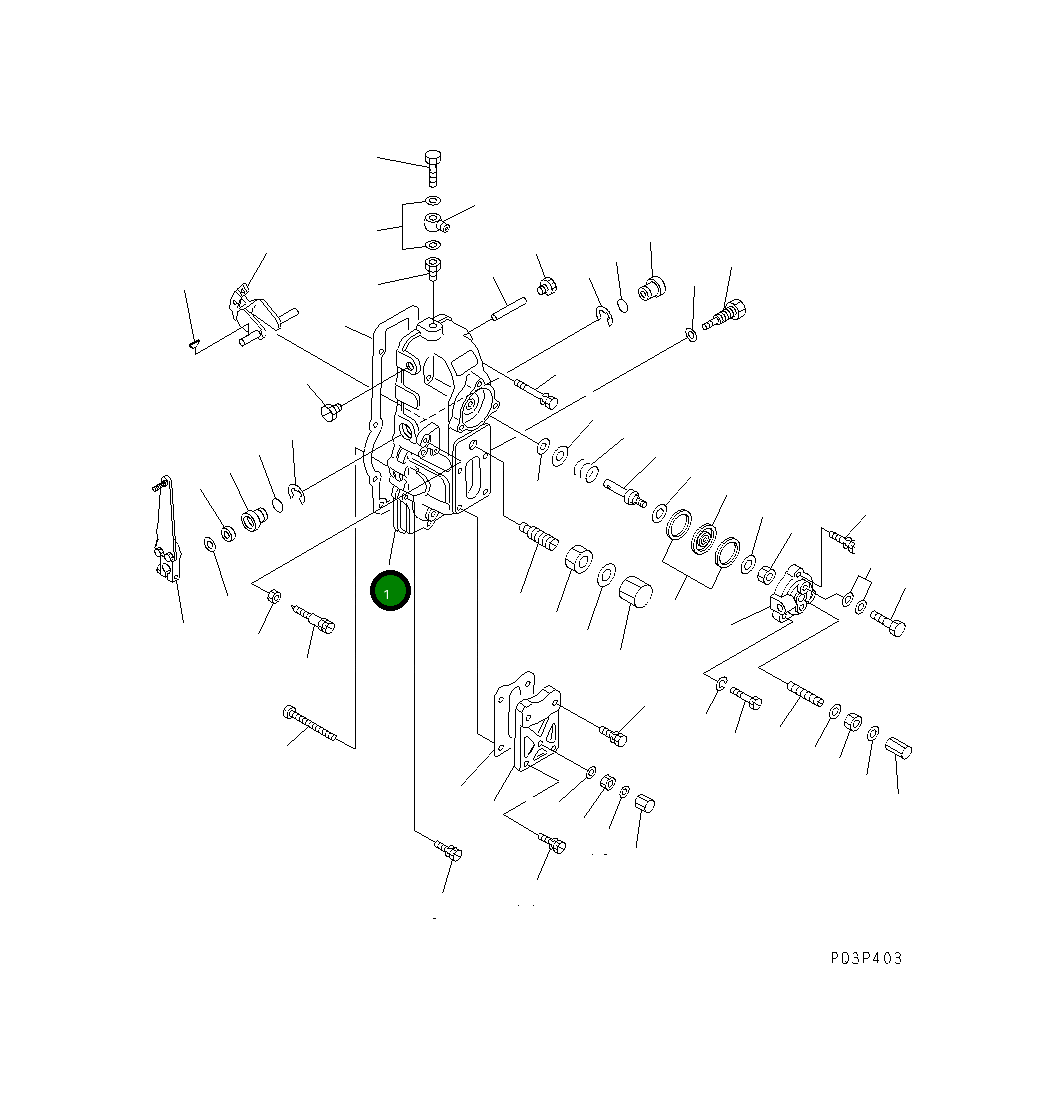 Крышка DK154520-7320 Komatsu