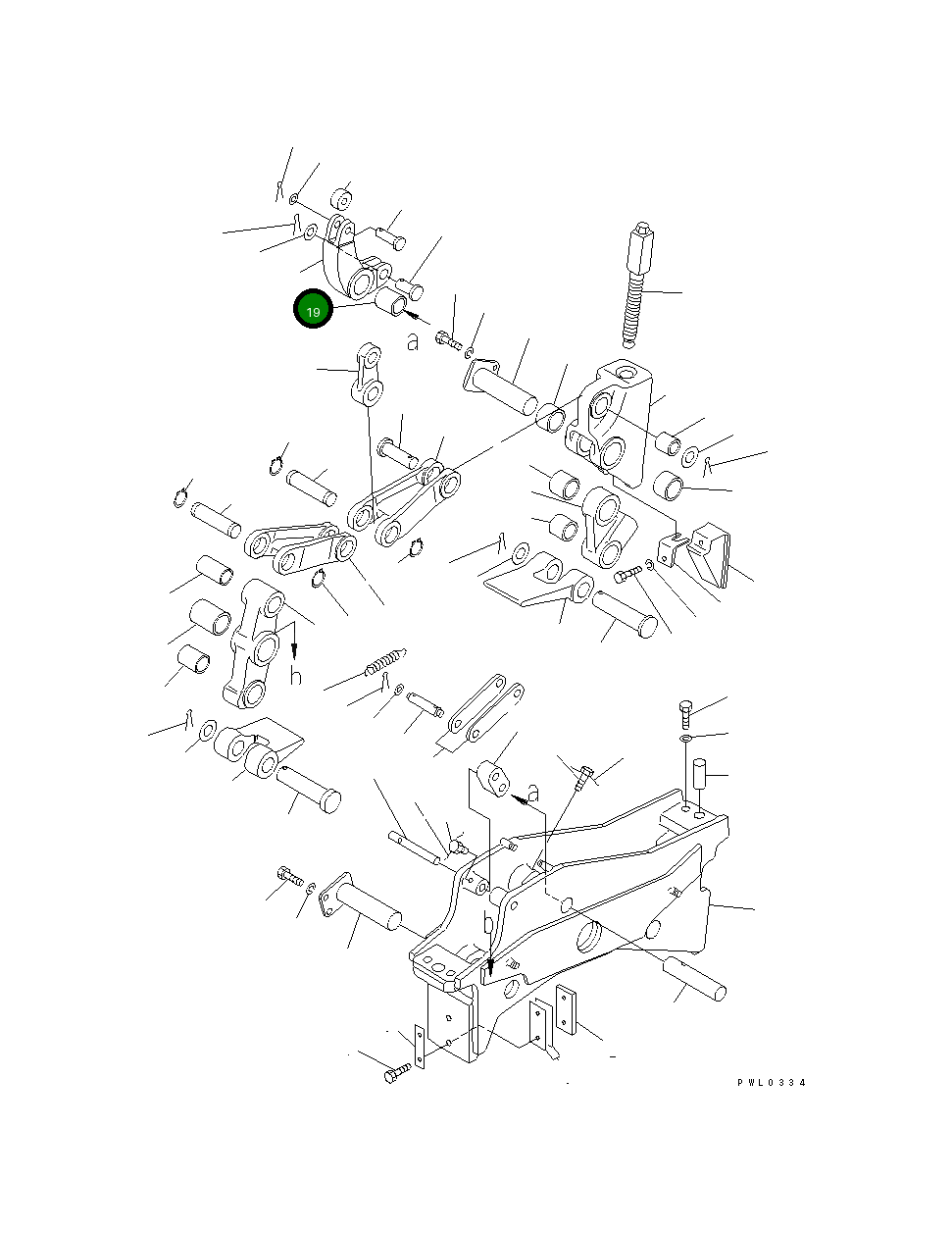 Рычаг 195-33-11120 Komatsu
