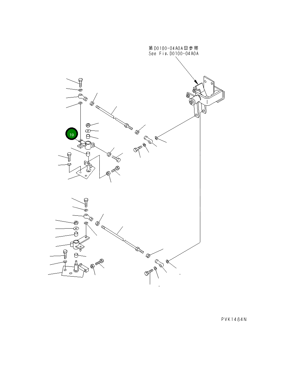 Рычаг 114-43-48472 Komatsu