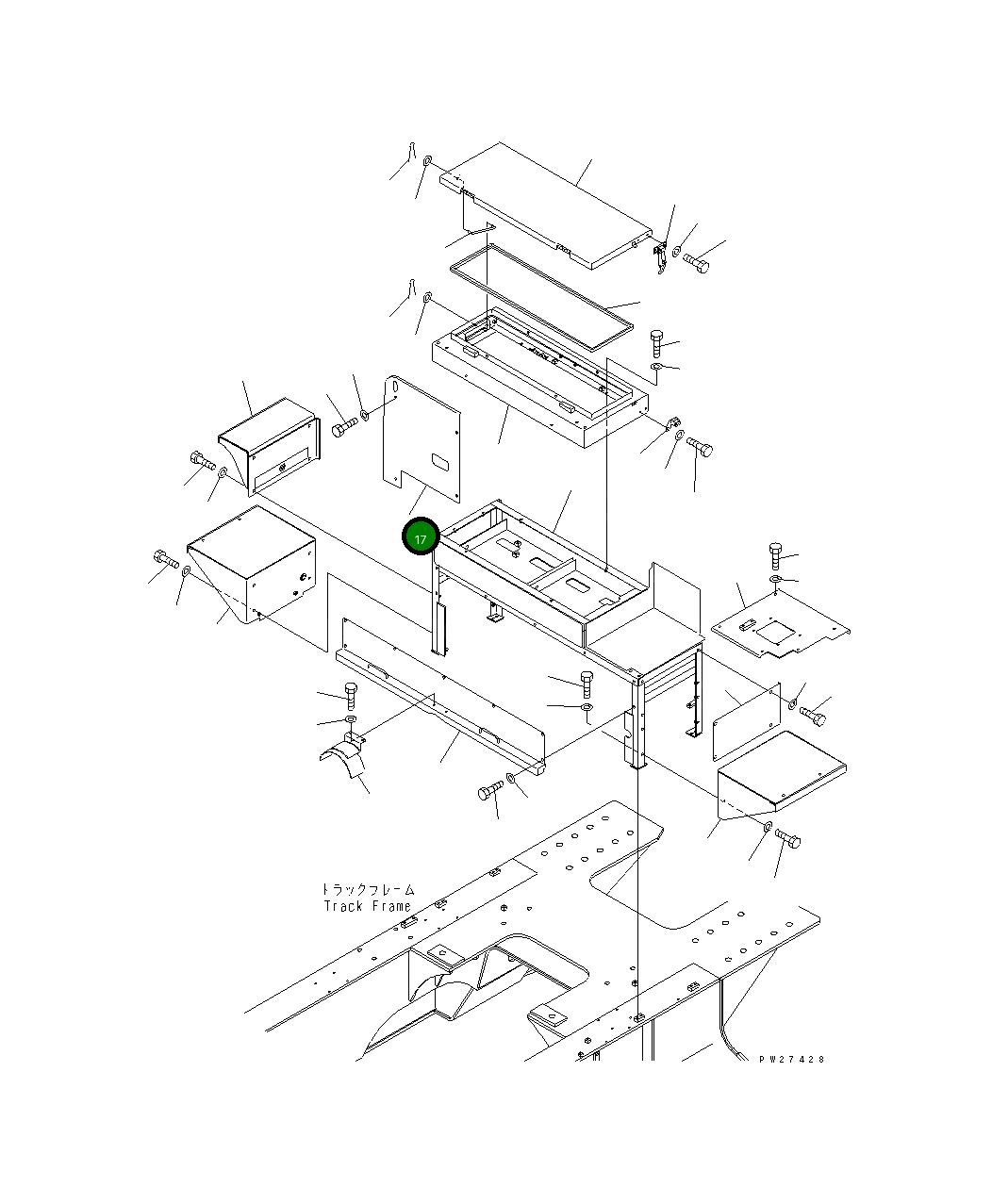 Крышка 8287-54-1891  Komatsu