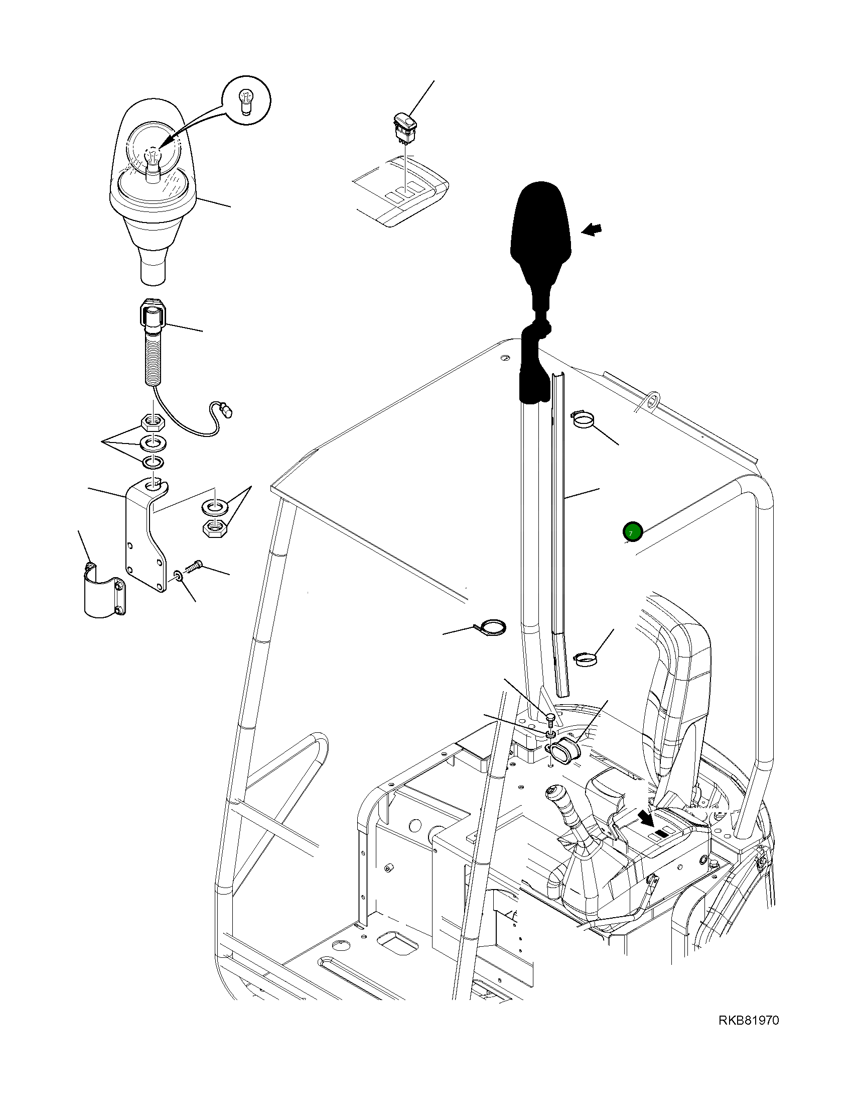 Крышка 22L-09-R3L50  Komatsu