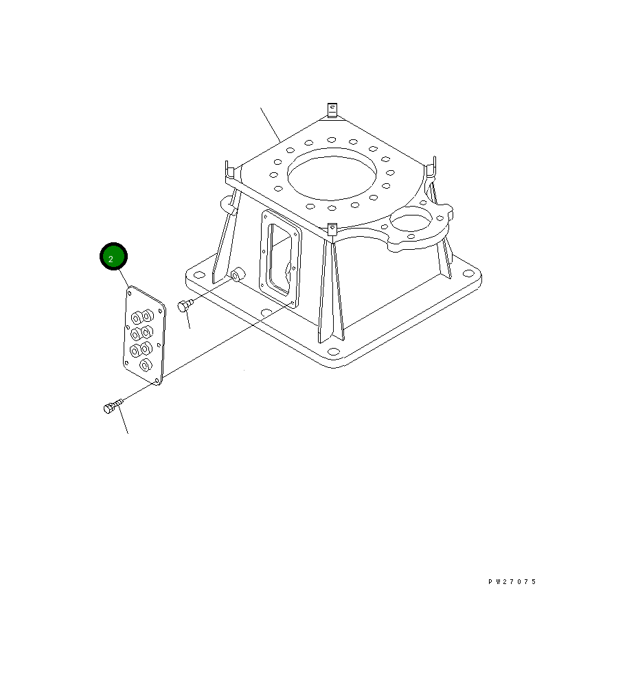 Крышка UN088D55020  Komatsu