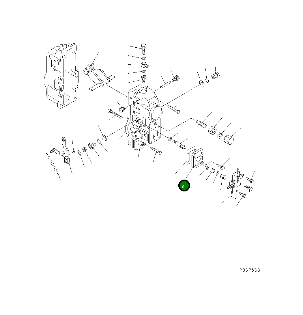 Крышка DK154063-8200 Komatsu