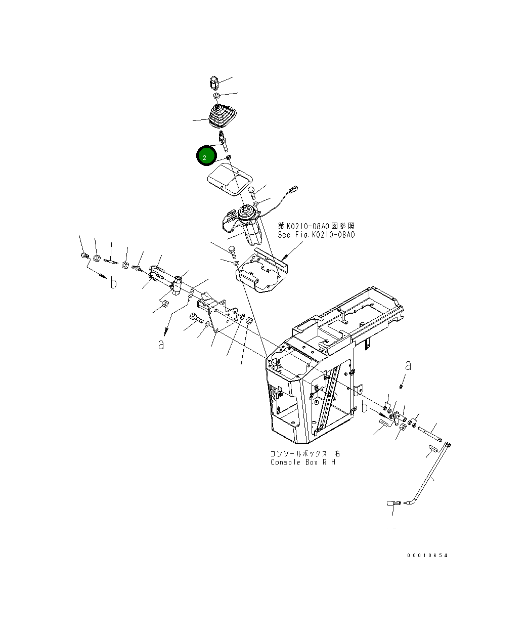 Рычаг 416-43-38121 Komatsu