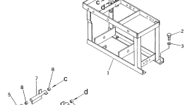 Кронштейн 20D-43-41371 Komatsu