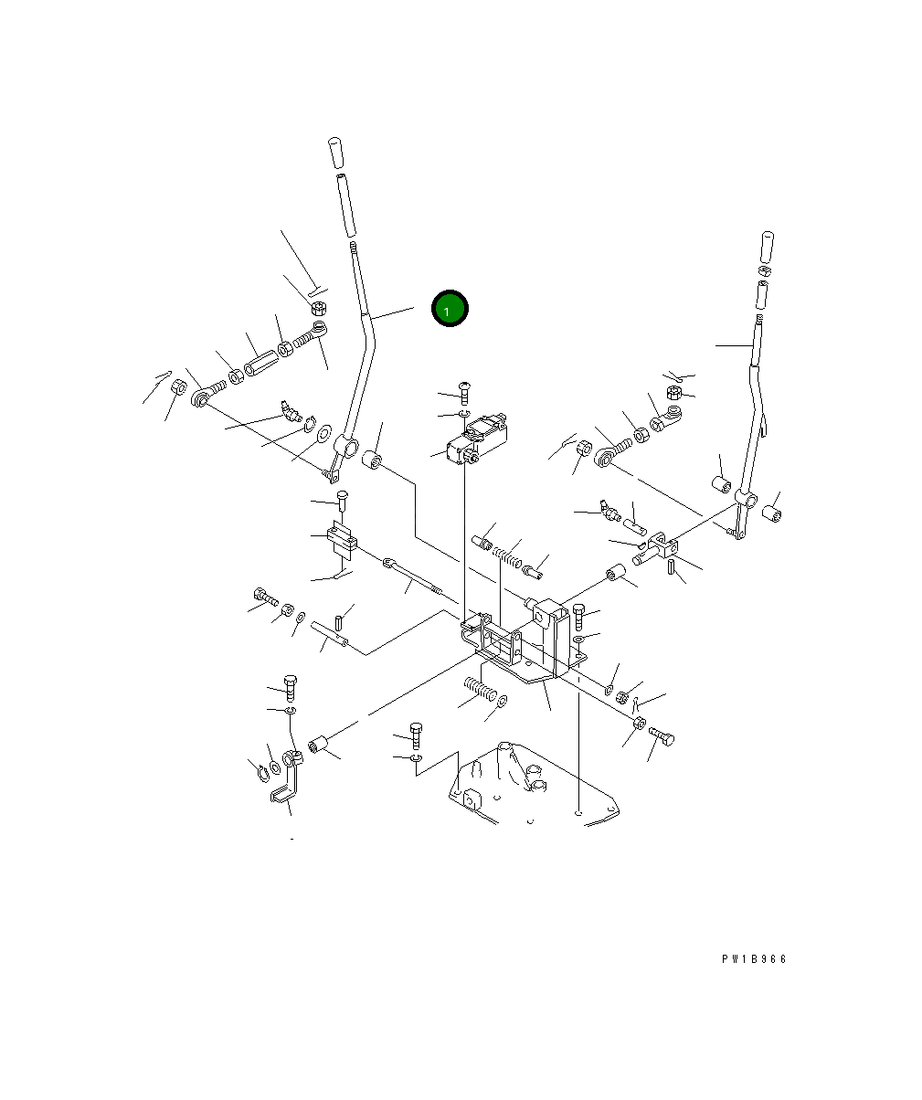 Рычаг 176-76-27451 Komatsu
